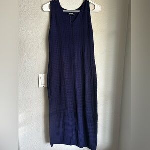 Navy Eyelet Knit Swim Coverup - Unbranded